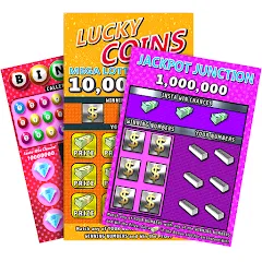 Скачать взлом Scratch Off Lottery Casino (Скретч Офф Лотерейное Казино)  [МОД Много монет] на Андроид