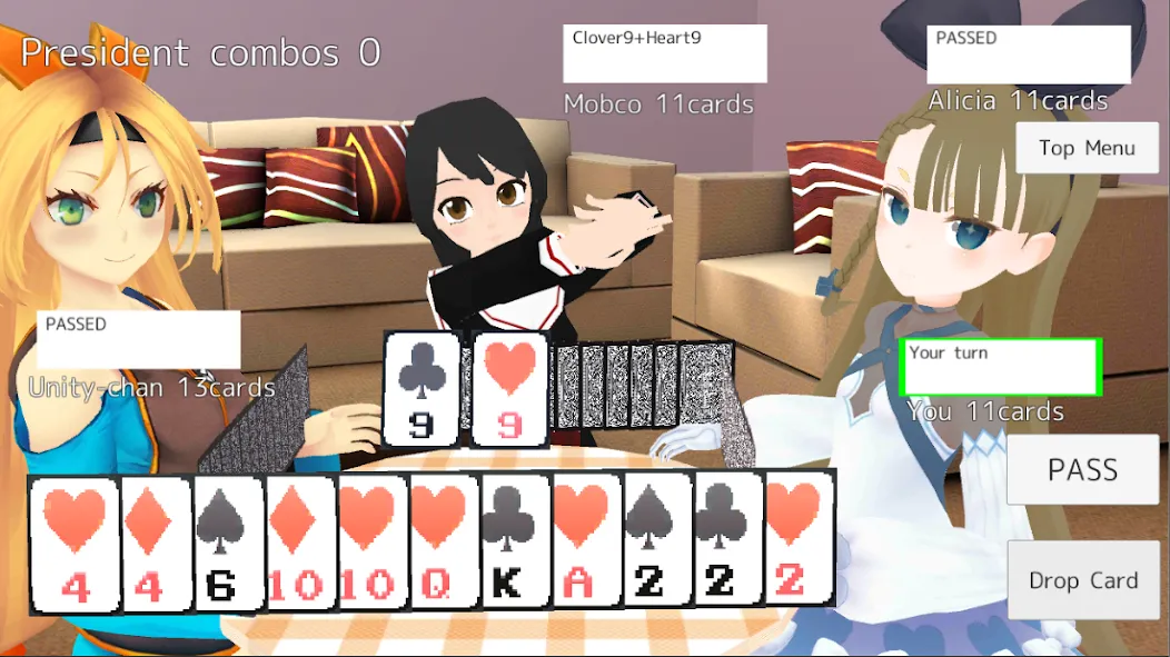 President Card Game (Президент карточная игра)  [МОД Много денег] Screenshot 2