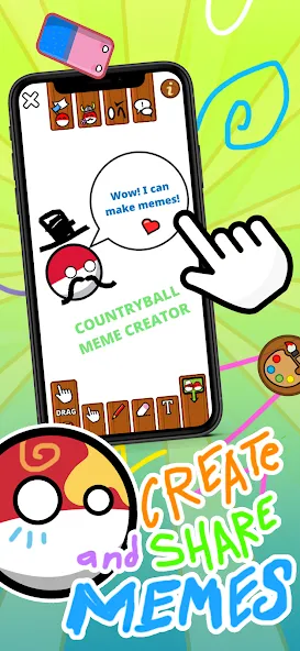 Countryball Potato Mayhem (Кантрибол Потето Мейхем)  [МОД Бесконечные монеты] Screenshot 4