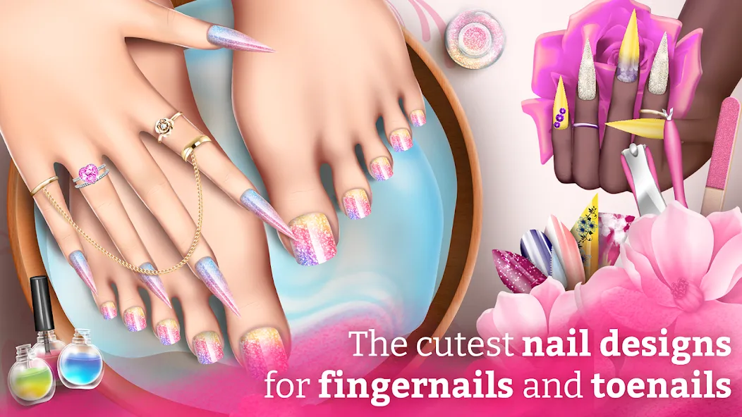 Nail Art Fashion Salon Game  [МОД Все открыто] Screenshot 1