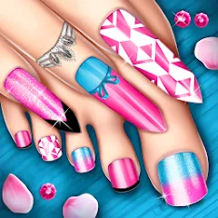 Скачать взлом Nail Art Fashion Salon Game  [МОД Все открыто] на Андроид