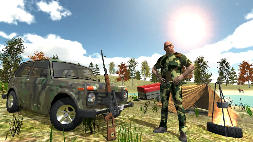 Hunting Simulator 4x4  [МОД Unlocked] Screenshot 1