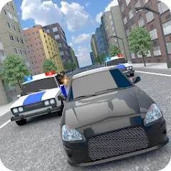 Скачать взлом Police Car Chase [МОД Menu] на Андроид