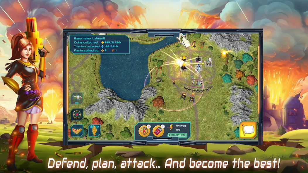 Boulder Base: Defense Strategy (Боулдер Бейс)  [МОД Unlocked] Screenshot 2