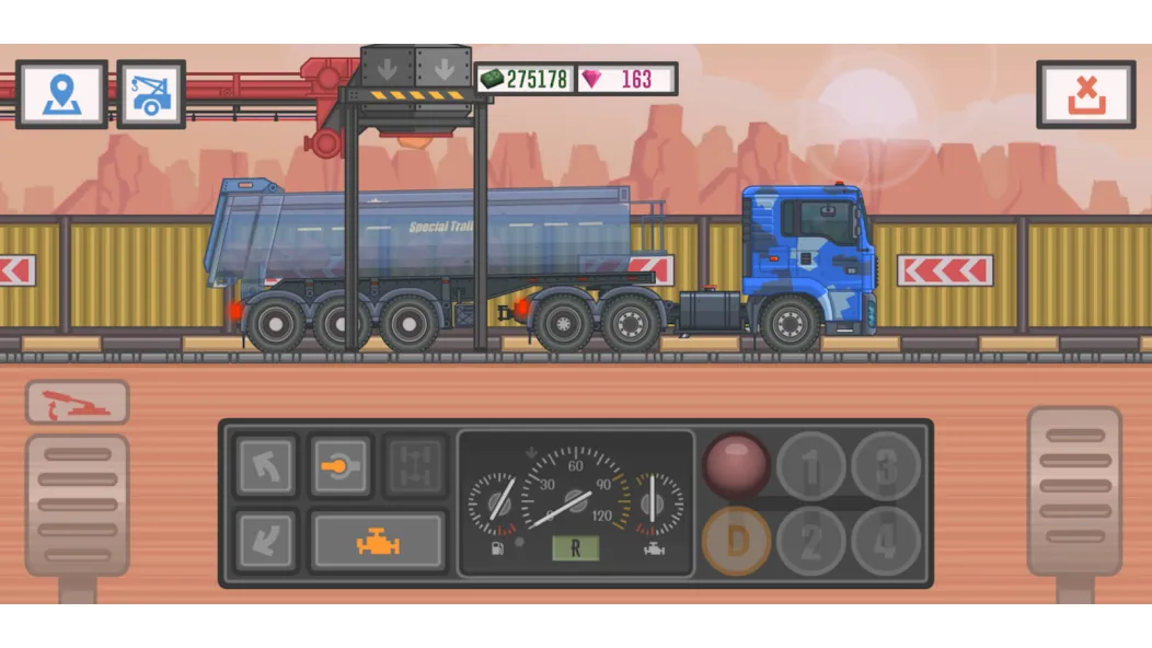 Trucker and Trucks  [МОД Много денег] Screenshot 2