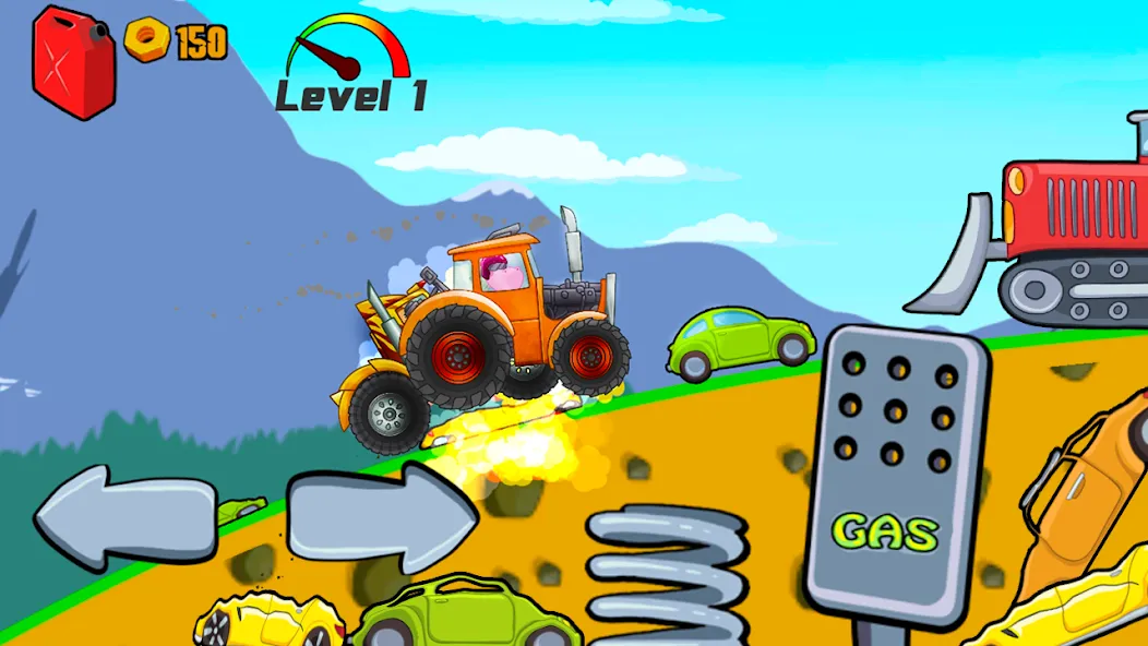 Kids Monster Truck Racing Game  [МОД Все открыто] Screenshot 3