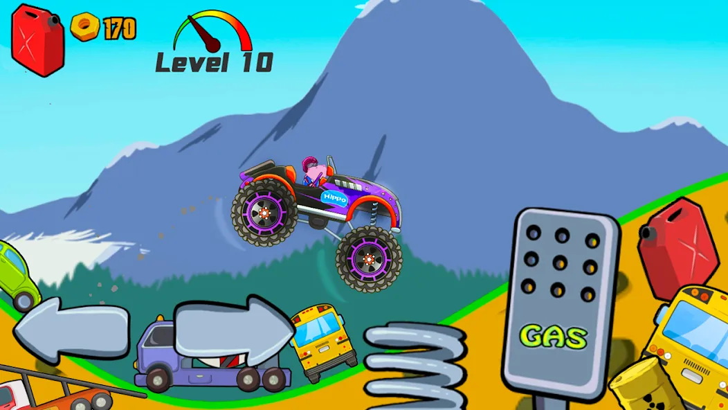 Kids Monster Truck Racing Game  [МОД Все открыто] Screenshot 4