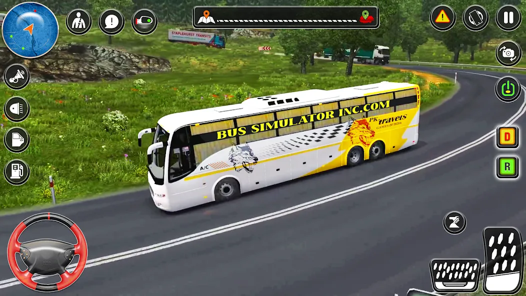 City Coach Bus City Bus Games  [МОД Меню] Screenshot 4