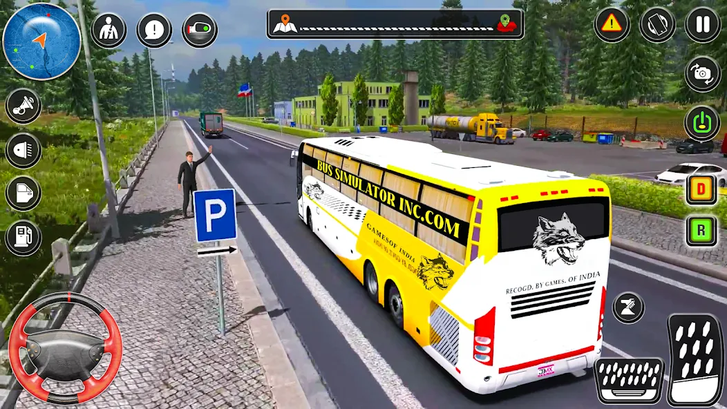 City Coach Bus City Bus Games  [МОД Меню] Screenshot 5