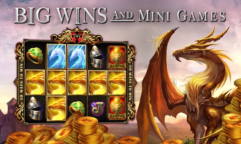 Slots Dragon Machine (Трон драконов слоты)  [МОД Бесконечные деньги] Screenshot 1