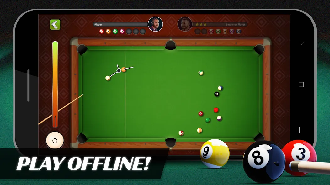 8 Ball Billiards Offline Pool (Балл Бильярд Оффлайн Пул)  [МОД Меню] Screenshot 1