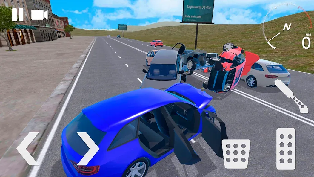 Traffic Crashes Car Crash (Трафик Краш Кар Краш)  [МОД Много монет] Screenshot 2