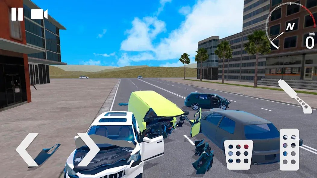 Traffic Crashes Car Crash (Трафик Краш Кар Краш)  [МОД Много монет] Screenshot 3