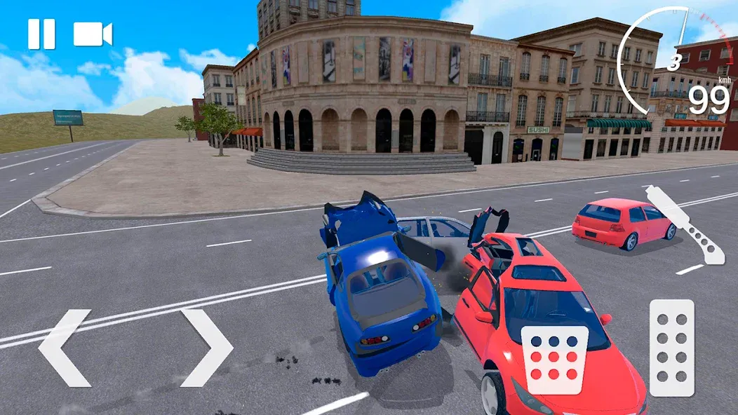 Traffic Crashes Car Crash (Трафик Краш Кар Краш)  [МОД Много монет] Screenshot 4