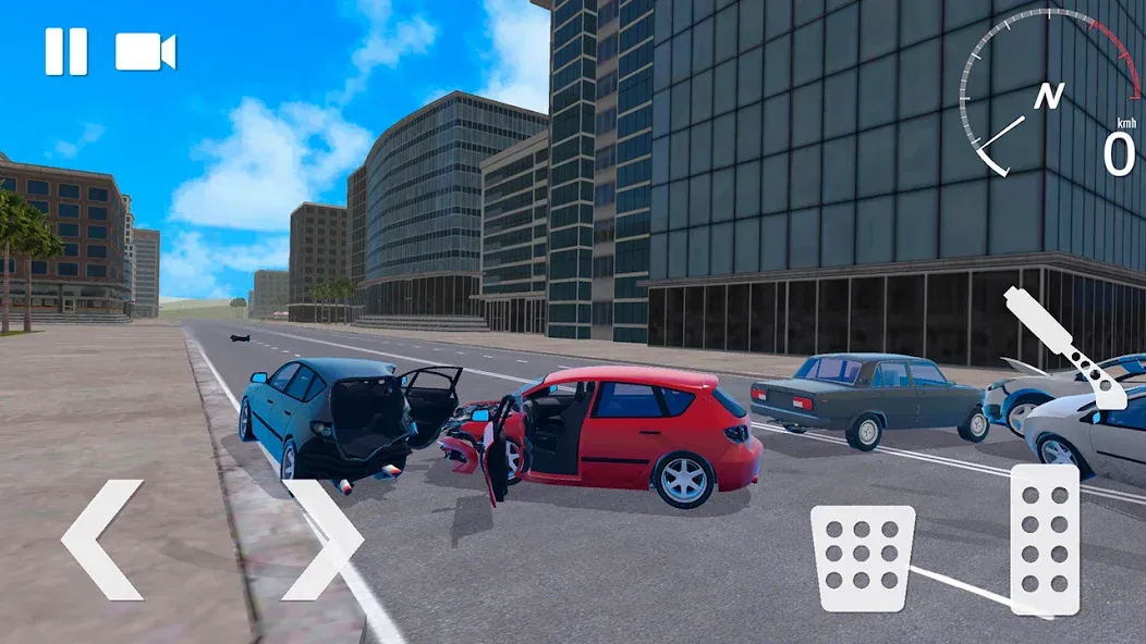 Traffic Crashes Car Crash (Трафик Краш Кар Краш)  [МОД Много монет] Screenshot 5