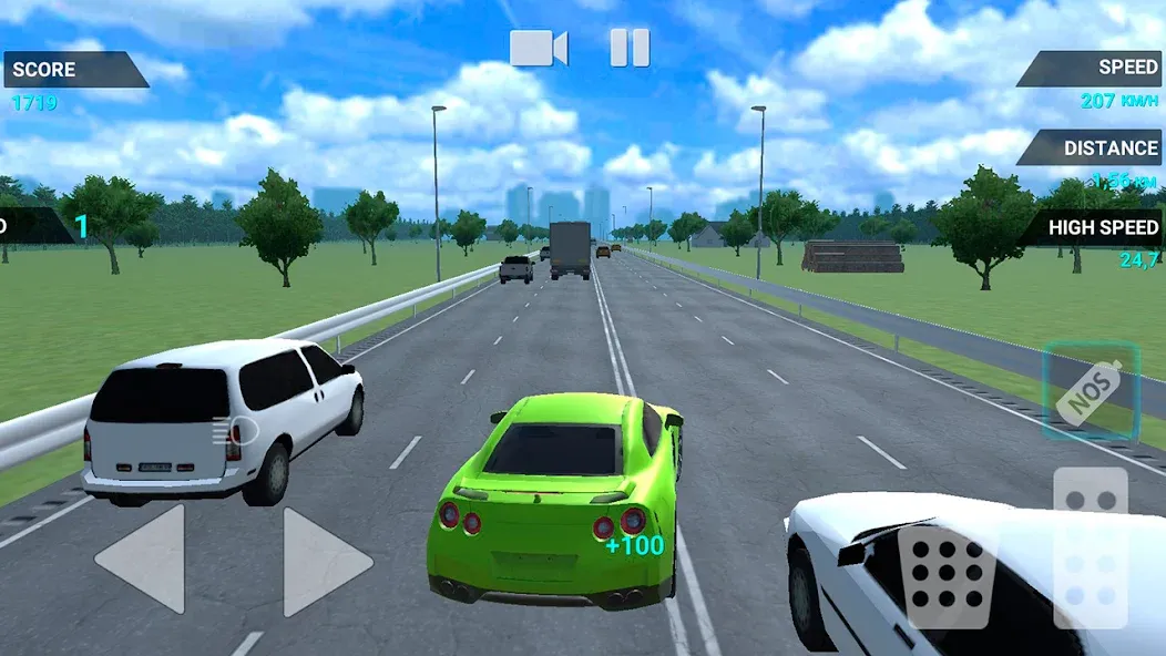 Traffic Racer Speeding Highway (Трафик Рейсер Скоростная Шоссе)  [МОД Много денег] Screenshot 3