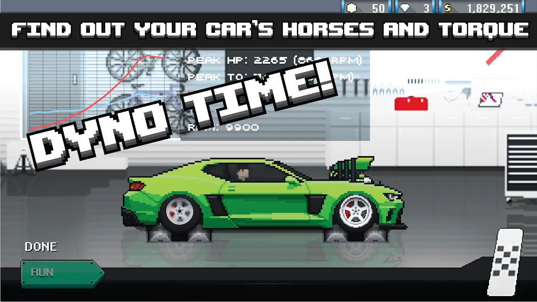 Pixel Car Racer (Пиксельный гоночный автомобиль)  [МОД Бесконечные монеты] Screenshot 3