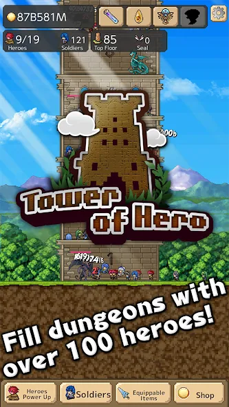 Tower of Hero (Тауэр оф Хиро)  [МОД Menu] Screenshot 1