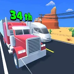 Скачать взлом Idle Truck Racing : Cybertruck (Айдл Трак Рейсинг) [МОД Mega Pack] на Андроид