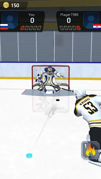 Hockey Game Stars 3D (Хоккей Гейм Старс 3D)  [МОД Много монет] Screenshot 2