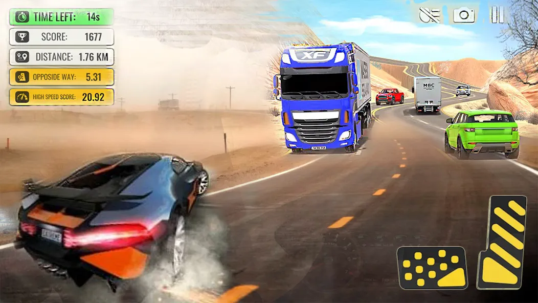 Car Highway Racing for Speed (Трафик Рейсер Трафик игры)  [МОД Бесконечные монеты] Screenshot 4