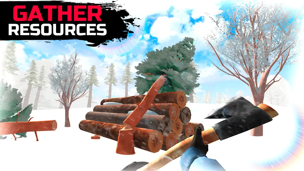 WinterCraft: Survival Forest (ВинтерКрафт)  [МОД Бесконечные деньги] Screenshot 4