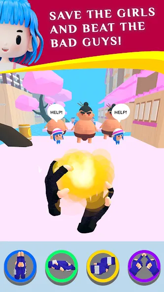 Ninja Hands (Ниндзя Хэндс)  [МОД Unlocked] Screenshot 3