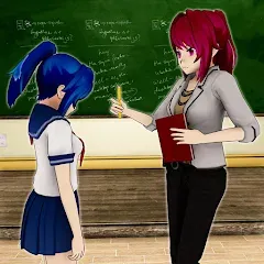 Скачать взлом Anime Girl School Teacher 3D [МОД Menu] на Андроид