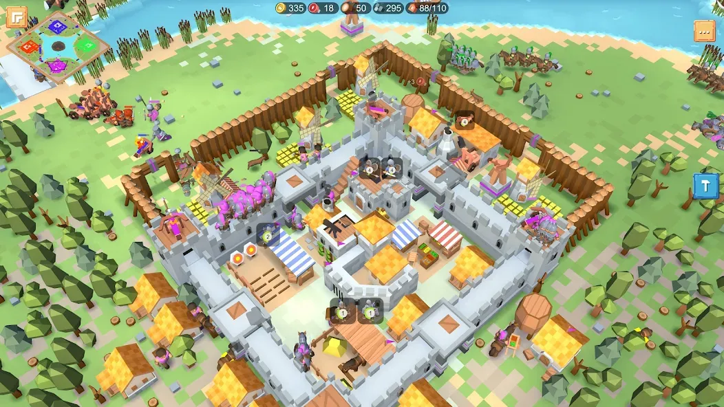 RTS Siege Up! - Medieval War  [МОД Много денег] Screenshot 2