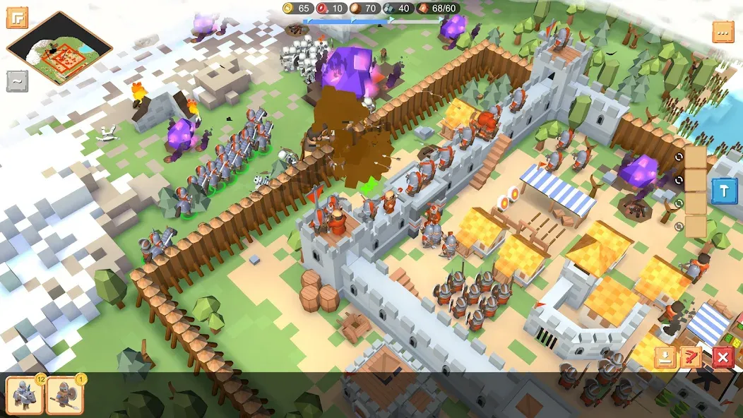 RTS Siege Up! - Medieval War  [МОД Много денег] Screenshot 4