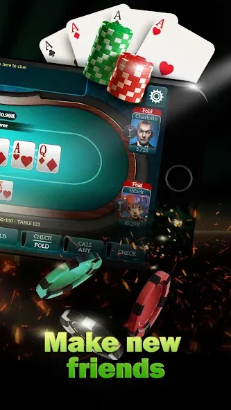 Live Poker Tables–Texas holdem  [МОД Много денег] Screenshot 2