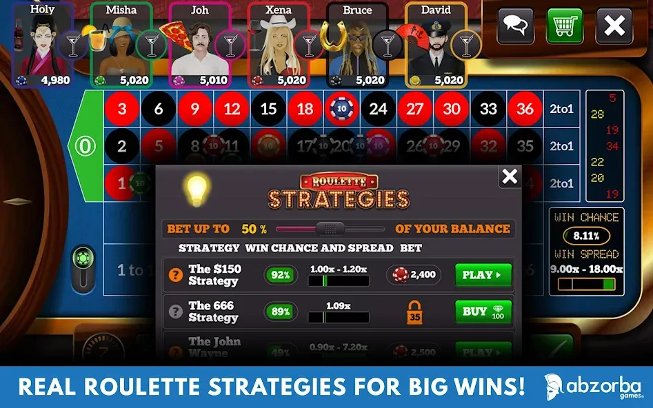 Roulette Live Casino Tables (Рулетка Лайв)  [МОД Бесконечные монеты] Screenshot 2