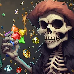 Скачать взлом Jewels Ghost Ship: jewel games (Джуэлз Гост Шип)  [МОД Много монет] на Андроид