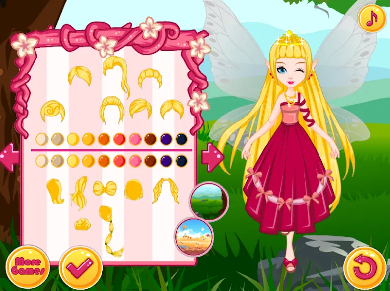 Fairy Dress Up - Girls Games  [МОД Бесконечные монеты] Screenshot 1