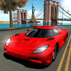 Скачать взлом Car Driving Simulator: NY (Симулятор вождения автомобиля)  [МОД Бесконечные деньги] на Андроид