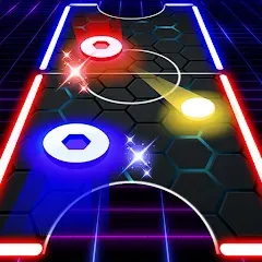 Скачать взлом Air Hockey Glow HD Ultimate 2D (Эйр) [МОД Mega Pack] на Андроид