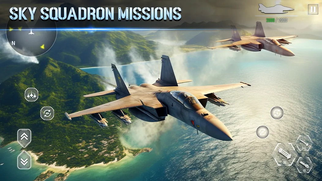 Aircraft Strike: Jet Fighter  [МОД Бесконечные монеты] Screenshot 3