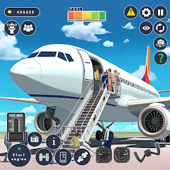 Скачать взлом Airplane Game Flight Simulator [МОД Mega Pack] на Андроид