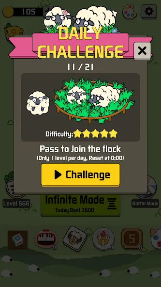 Sheep N Sheep: Daily Challenge (Шип эн Шип)  [МОД Unlocked] Screenshot 2