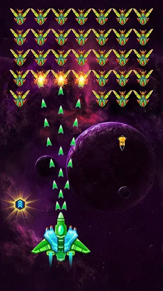 Galaxy Attack: Shooting Game (Гэлэкси Аттак)  [МОД Menu] Screenshot 1