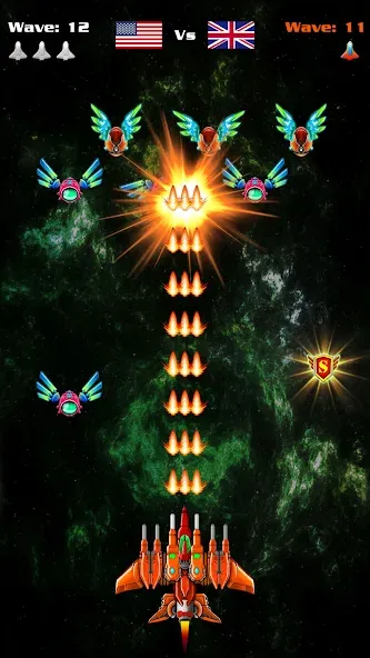 Galaxy Attack: Shooting Game (Гэлэкси Аттак)  [МОД Menu] Screenshot 2