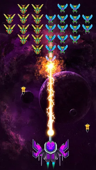 Galaxy Attack: Shooting Game (Гэлэкси Аттак)  [МОД Menu] Screenshot 3