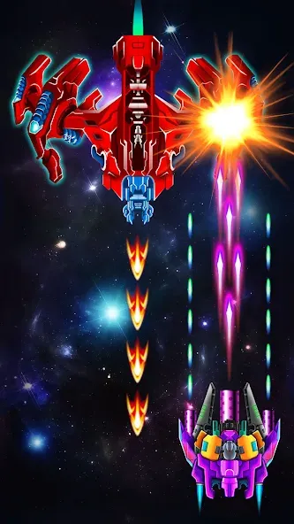 Galaxy Attack: Shooting Game (Гэлэкси Аттак)  [МОД Menu] Screenshot 4