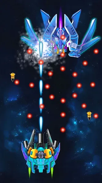 Galaxy Attack: Shooting Game (Гэлэкси Аттак)  [МОД Menu] Screenshot 5