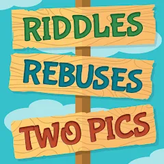 Скачать взлом Riddles, Rebuses and Two Pics [МОД Бесконечные монеты] на Андроид