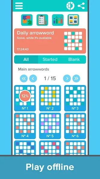 Crossword: Arrowword puzzles  [МОД Menu] Screenshot 3