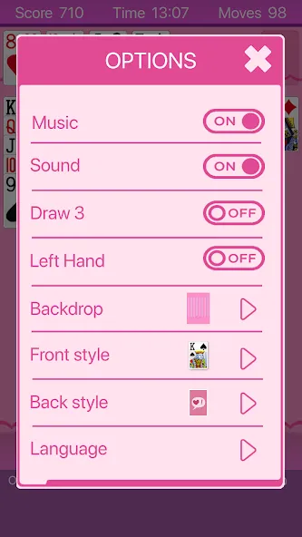 Pink Solitaire (Пинк Солитер)  [МОД Бесконечные монеты] Screenshot 4