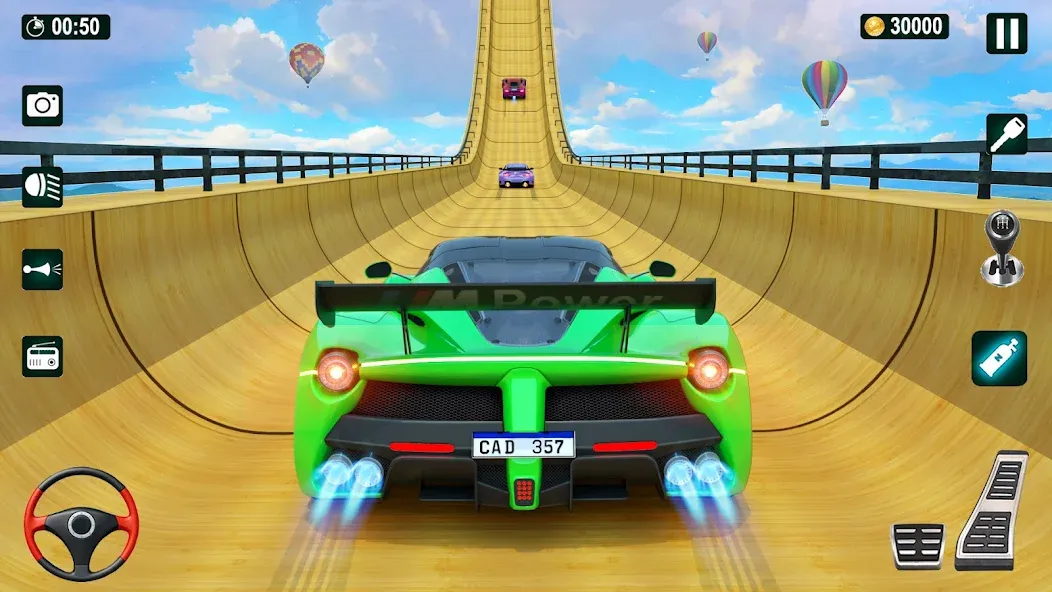 GT Car Stunt 3D: Ramp Car Game  [МОД Бесконечные деньги] Screenshot 1