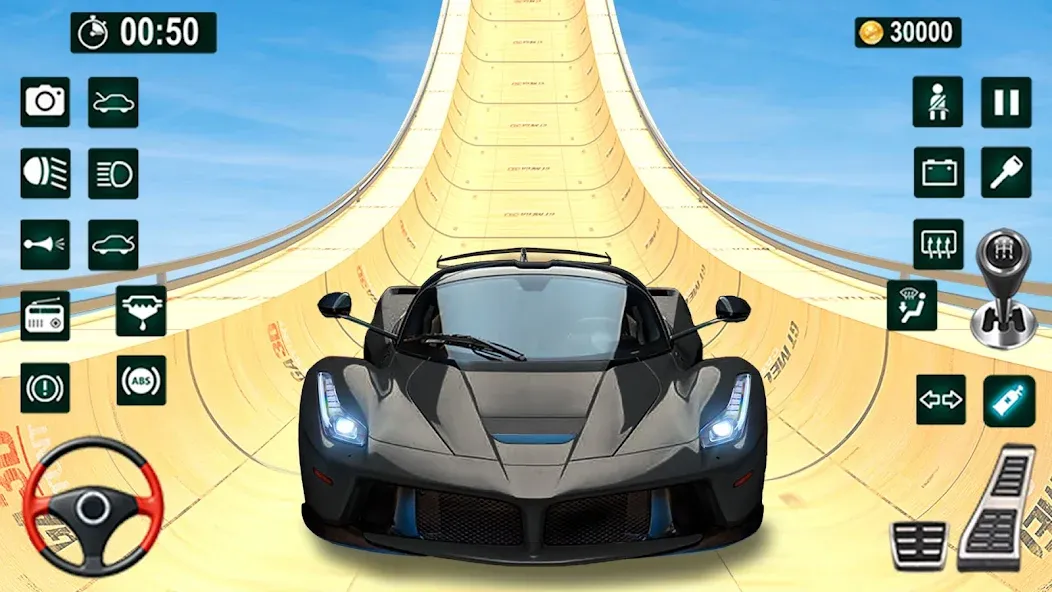 GT Car Stunt 3D: Ramp Car Game  [МОД Бесконечные деньги] Screenshot 2