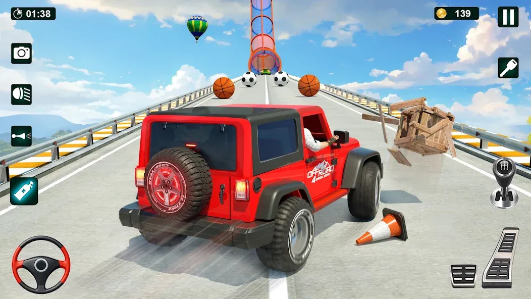 GT Car Stunt 3D: Ramp Car Game  [МОД Бесконечные деньги] Screenshot 3